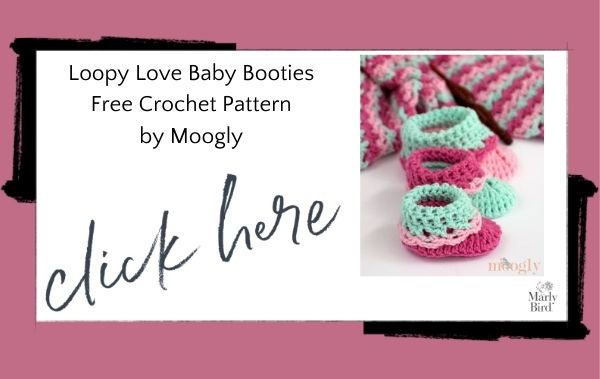 Loop Love Big Baby Booties by Moogly - Free Digital Crochet Pattern - Marly Bird 