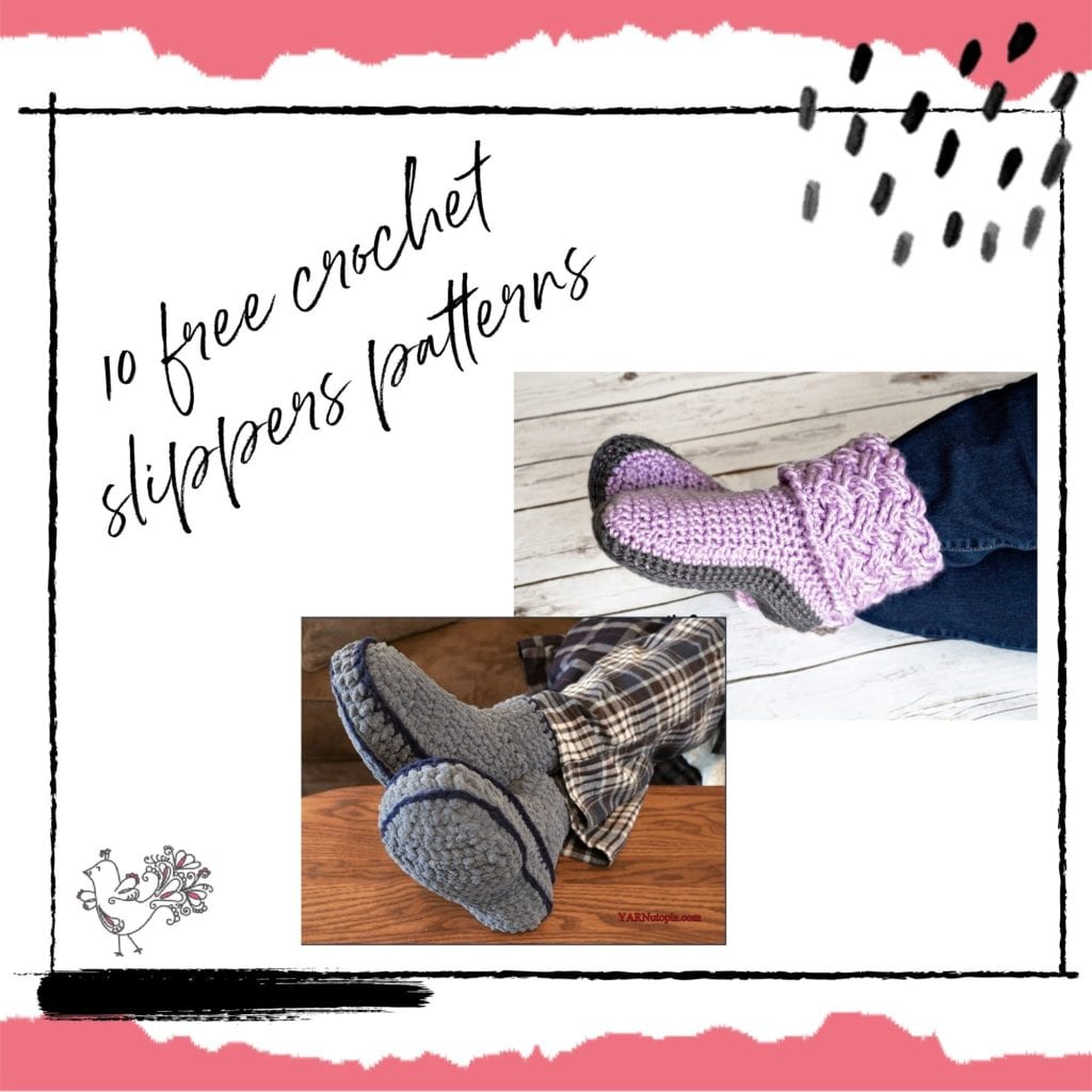 Men's and Women's Free Crochet Slippers Patterns