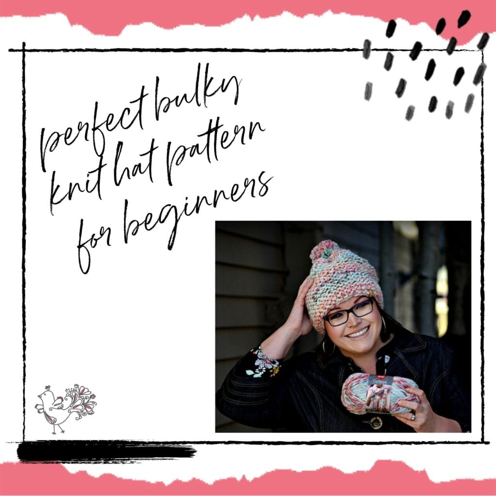 perfect bulky knit hat pattern for beginners