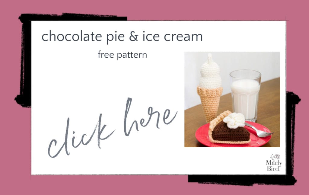 Chocolate Pie and Ice Cream Free Crochet Pattern