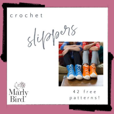 42 FREE Crochet Slipper Patterns