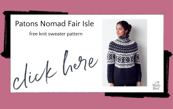 fair isle knit sweater pattern