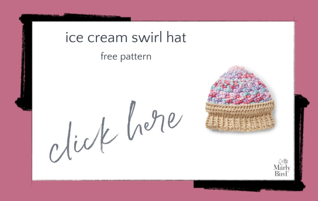 Ice Cream Swirl Hat Free Pattern