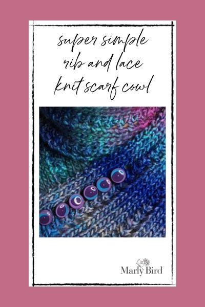 lace knit scarf cowl free pattern