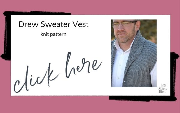 men's sweater vest knit pattern