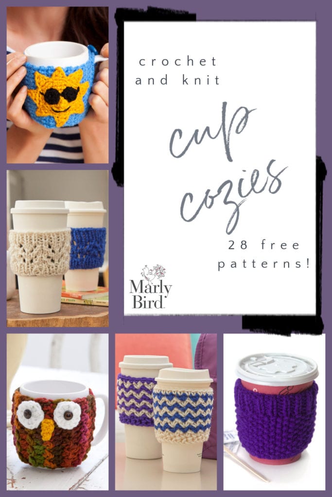 28 Free Mug Hugs, Cup Cozies and More to Crochet and Knit