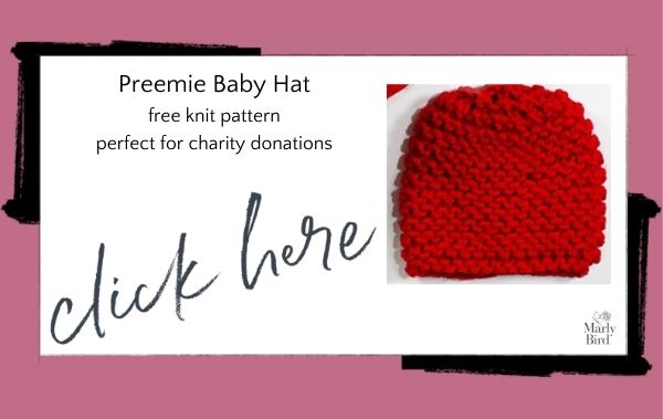 Preemie Baby Hat Free Knit Pattern for Beginners