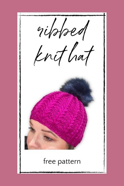 ribbed knit hat free pattern