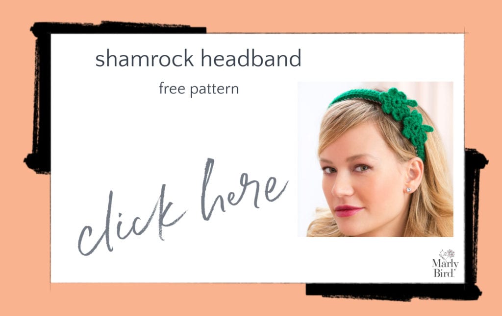 Shamrock Headband Free Crochet Pattern