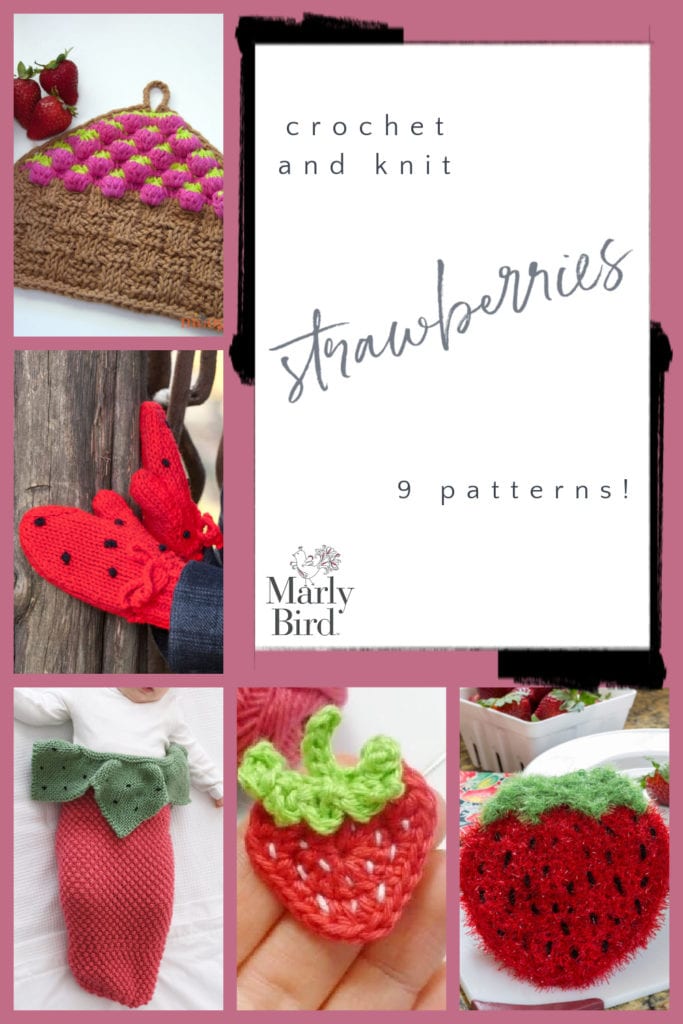 9 Strawberry Patterns to Knit and Crochet