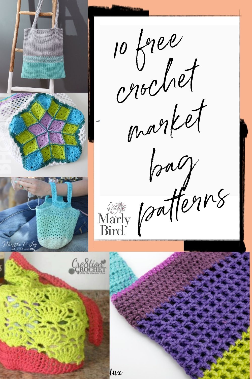 Eco-Friendly Crafting: 10 FREE Crochet Market Bag Patterns | Marly Bird