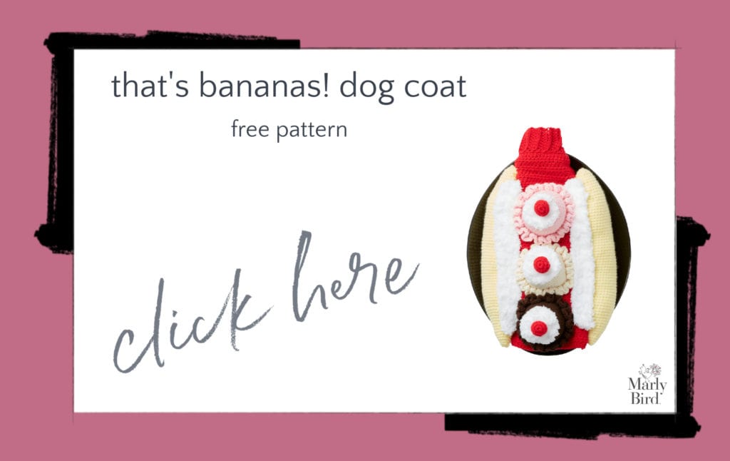 That's Bananas! Dog Coat Free Crochet Pattern