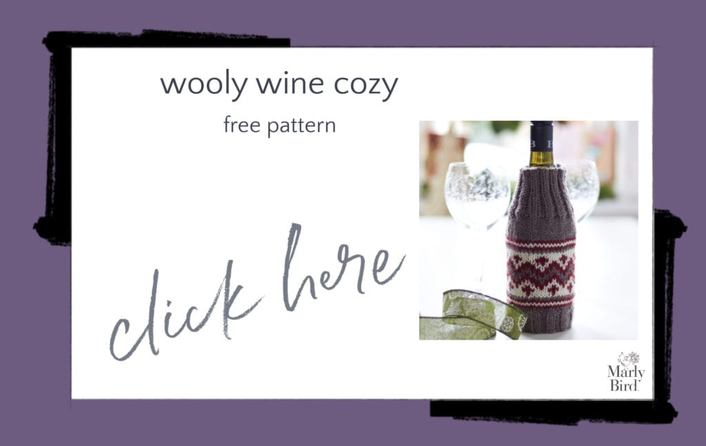 Wooly Wine Cozy Free Knitting Pattern