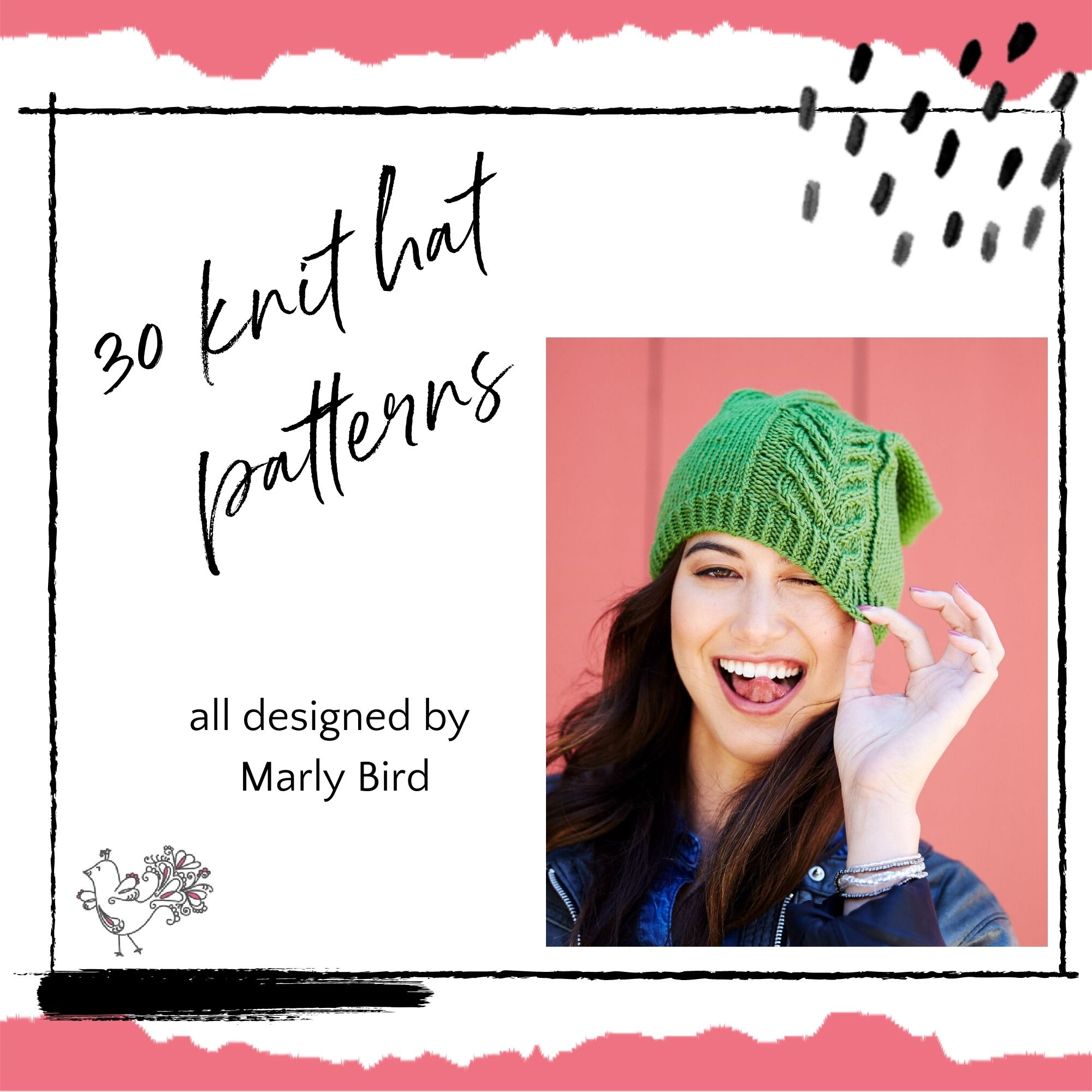Marly Bird knit hat patterns