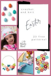 graphic collage for Easter patterns. 23 Free Patterns - Marly Bird