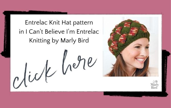 entrelac knit hat