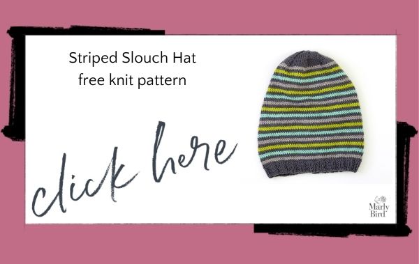 Knit Slouch Hat Free Pattern-2