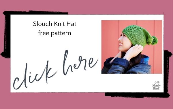 Slouchy Knit Hat Free Pattern