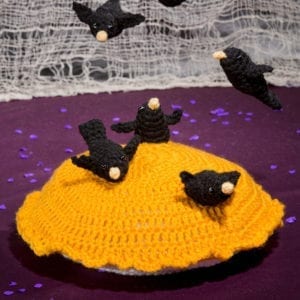 Blackbirds Baked in a Pie Free Crochet Pattern