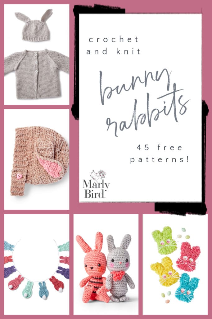 45 Free Bunny Rabbit Patterns to Crochet and Knit