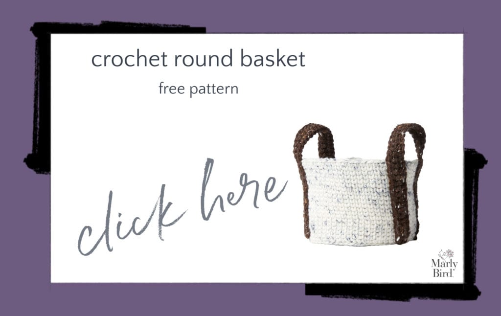Crochet Round Basket Free Crochet Pattern