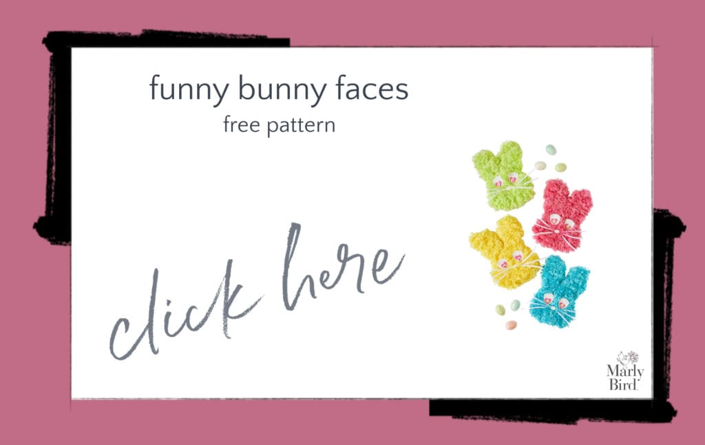 Funny Bunny Faces Free Craft Pattern