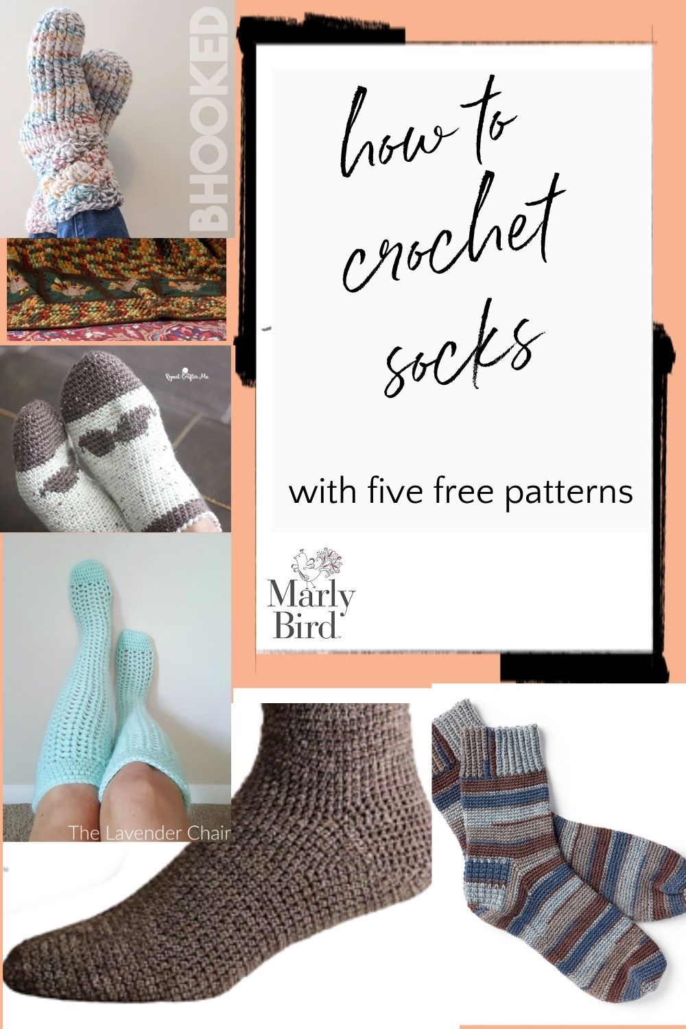 How to Crochet Socks + 5 FREE Crocheted Sock Patterns Marly Bird