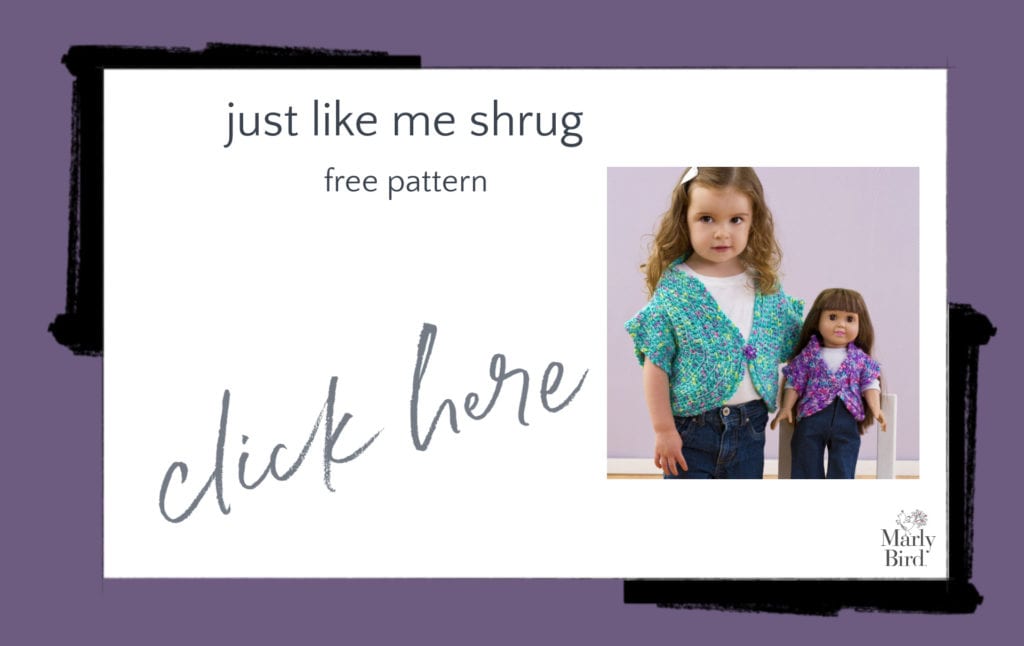 Just Like Me Doll Shrug Free Crochet Pattern