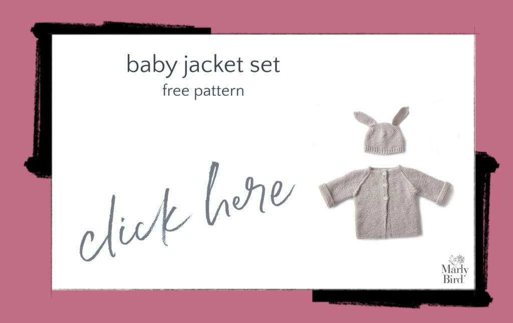 Knit Baby Jacket Set Free Knitting Pattern