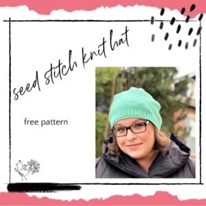 knit seed stitch hat free pattern