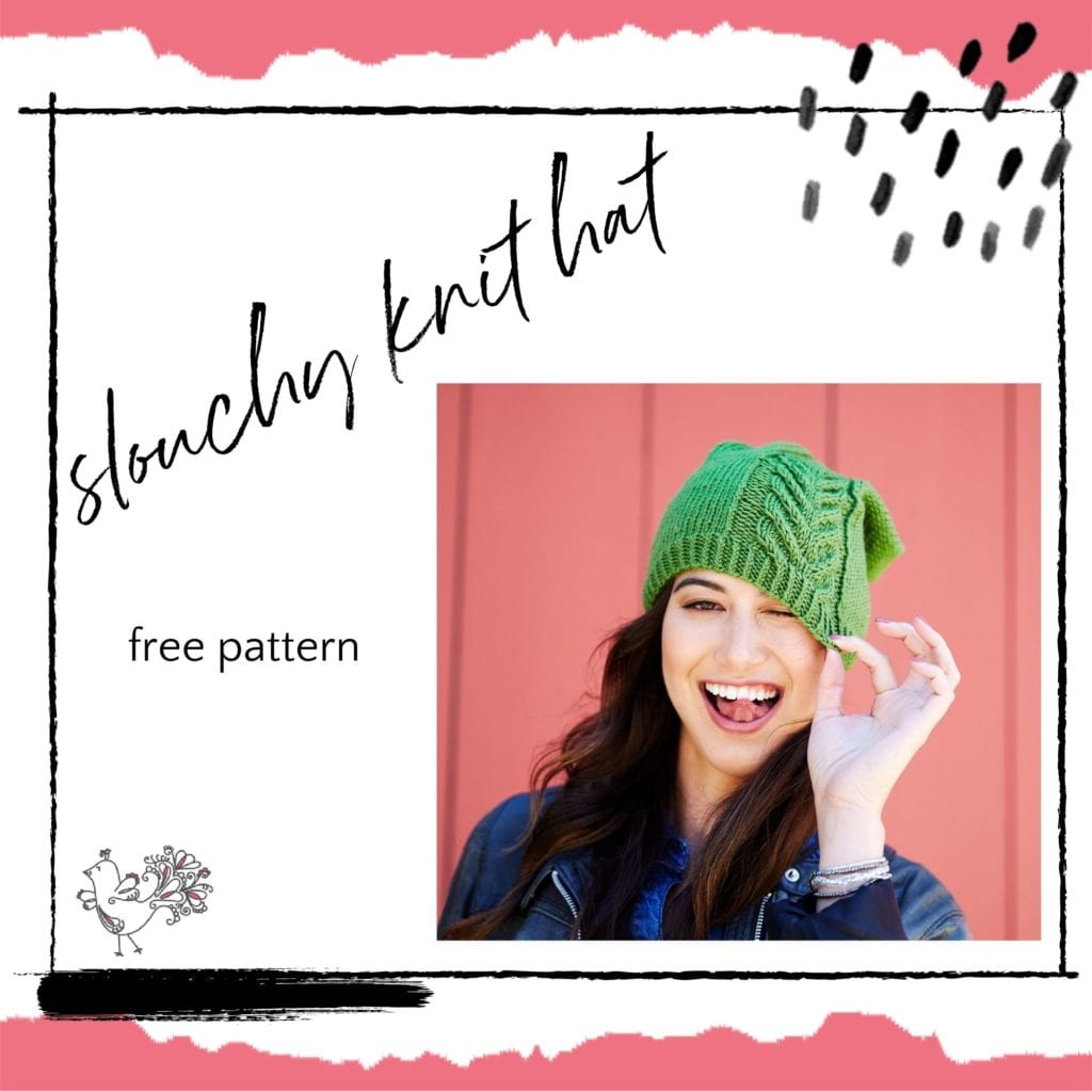 knit slouch hat free pattern