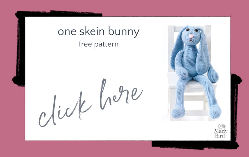 One Skein Bunny Free Crochet Pattern