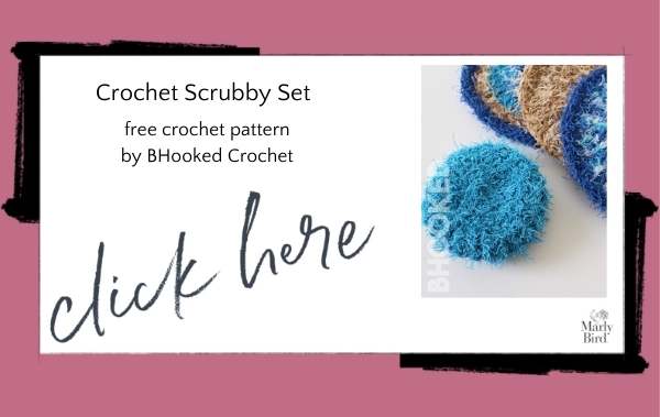 Crochet scrubby set for cleaning the home