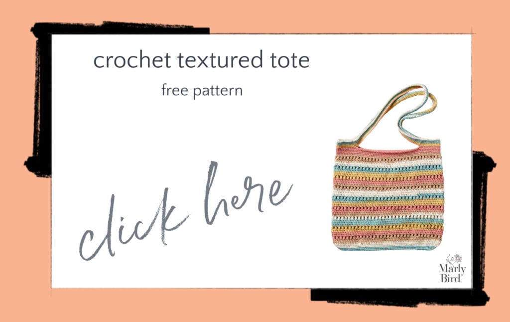 Crochet Textured Tote Free Crochet Pattern