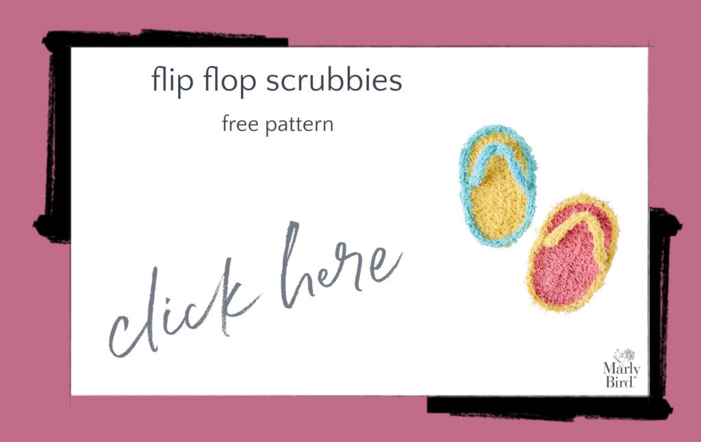 Flip Flop Scrubbies - Free Crochet Pattern