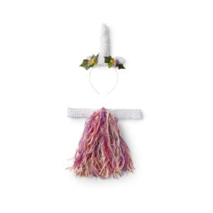 Unicorn Tail and Crochet Horn Headband Free Crochet Pattern