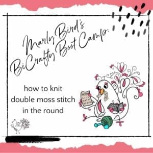 How to Knit Double Moss Stitch in the Round