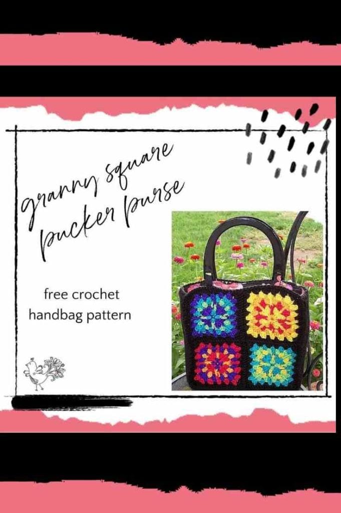 Marly Bird granny square purse crochet pattern