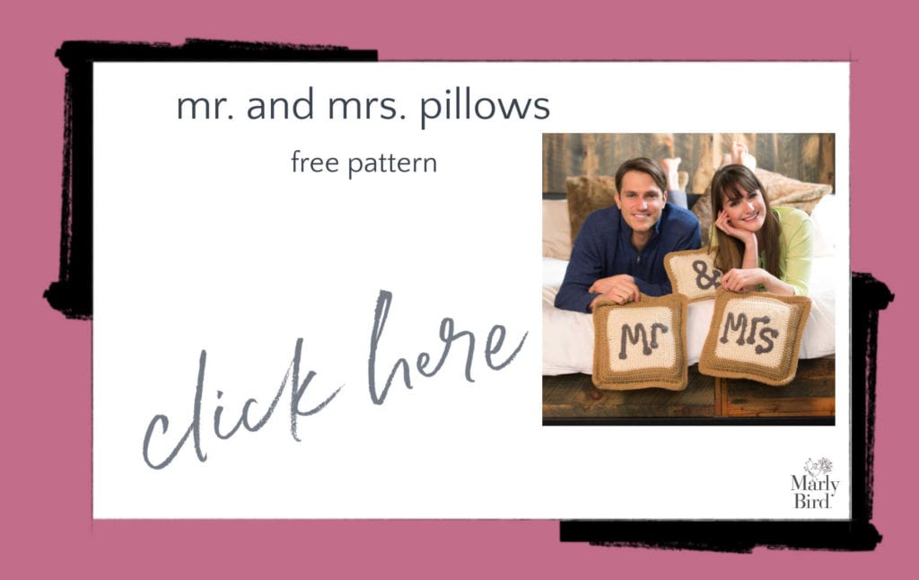 Mr. and Mrs. Pillows Free Crochet Pattern