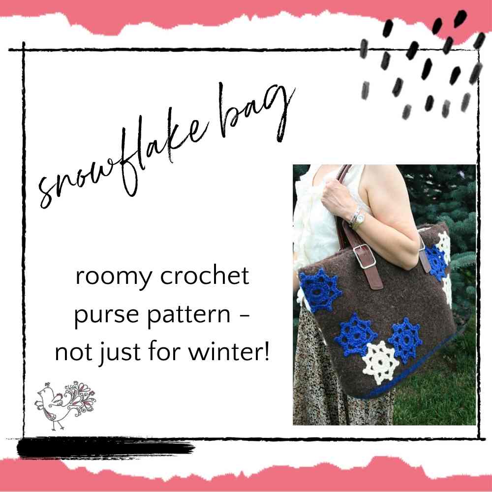 Snowflake Bag crochet purse pattern-2
