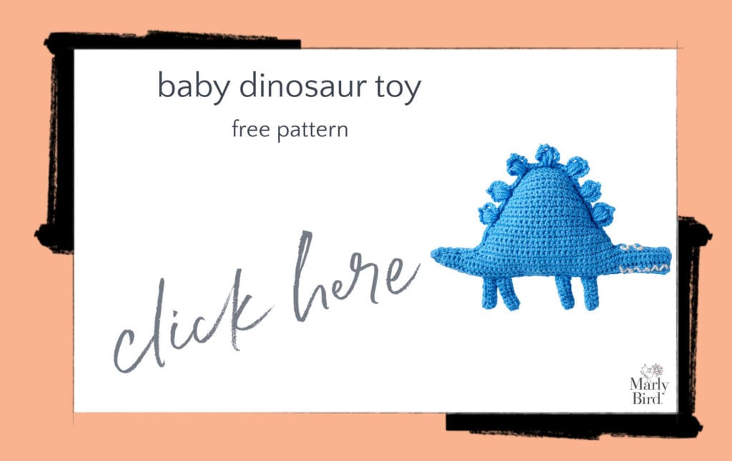 Baby Dinosaur Toy Free Crochet Pattern