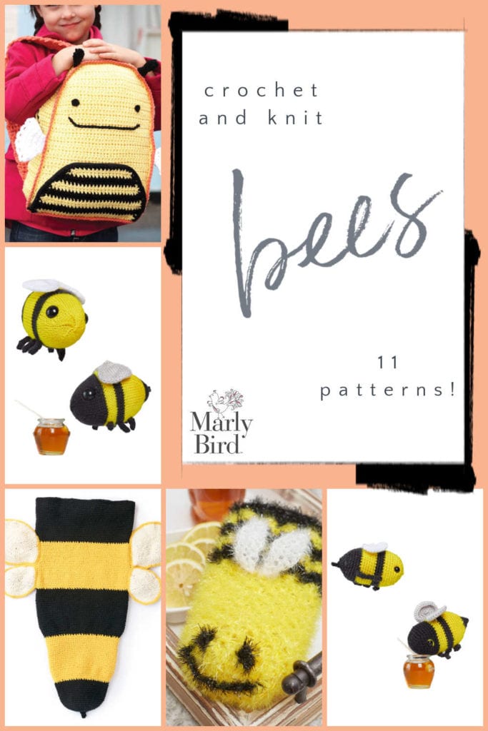 11 Free Bee Patterns to Crochet and Knit