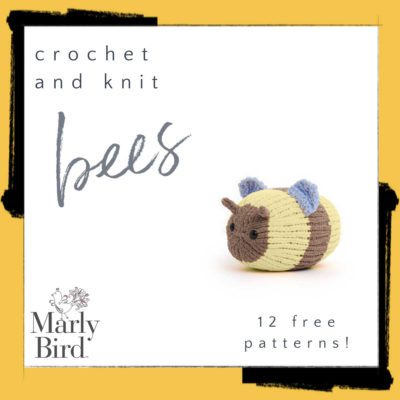 12 Free Bee Patterns to Crochet and Knit