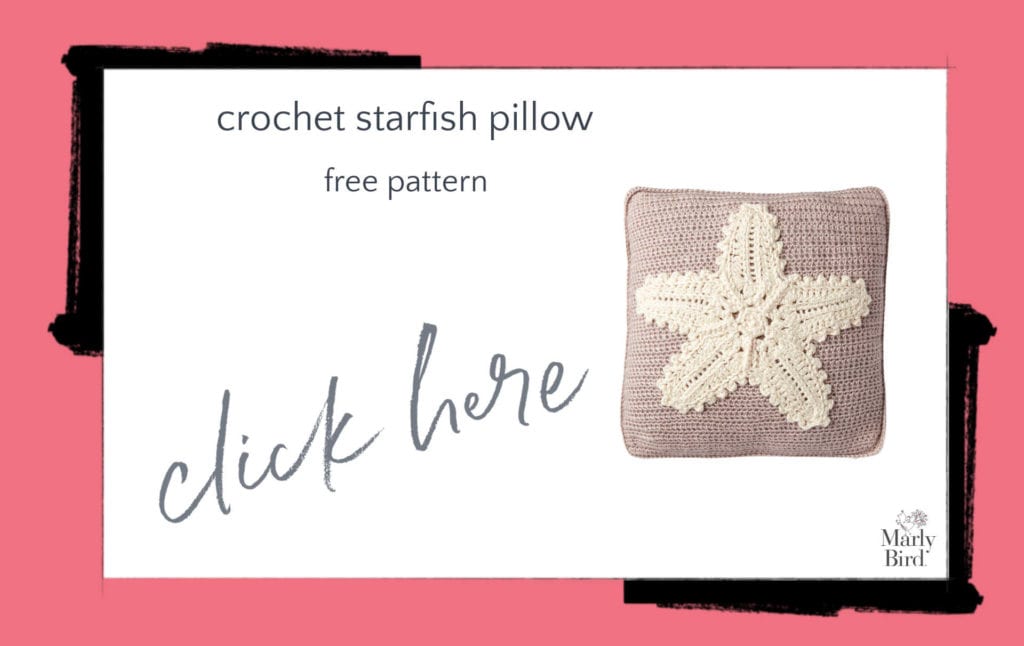 Crochet Starfish Pillow Free Crochet Pattern