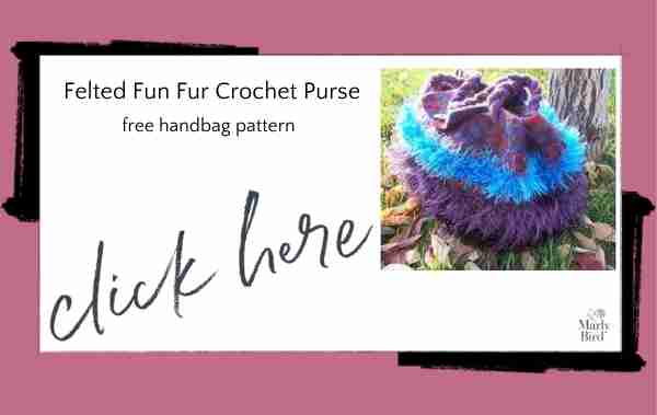 free Marly Bird felted crochet purse pattern