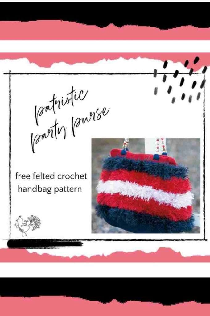 free crochet purse pattern for fourth of July