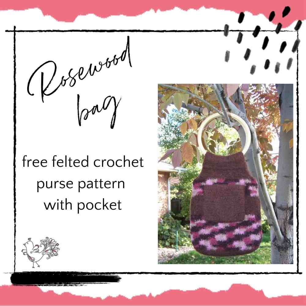 free felted crochet purse pattern with pocket