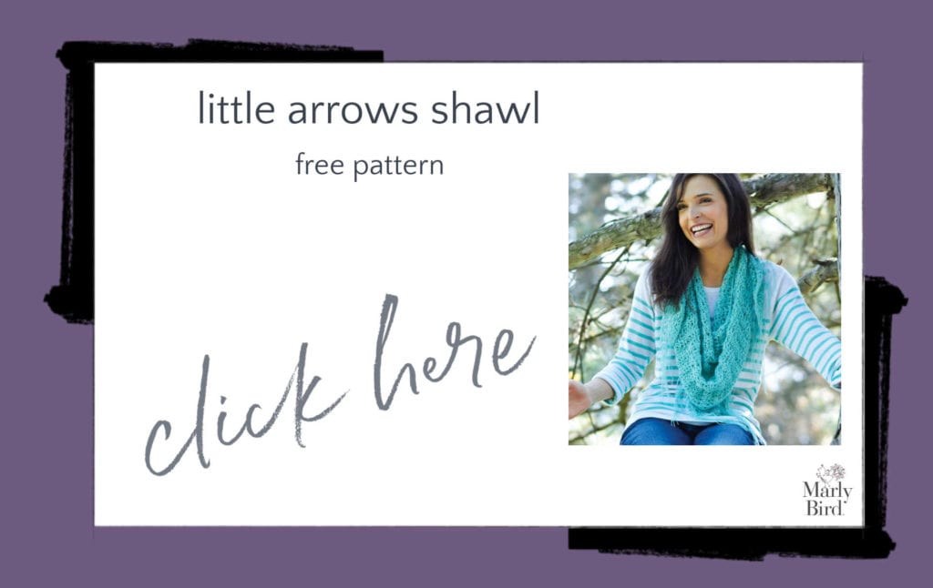 Little Arrows Shawl Free Knitting Pattern