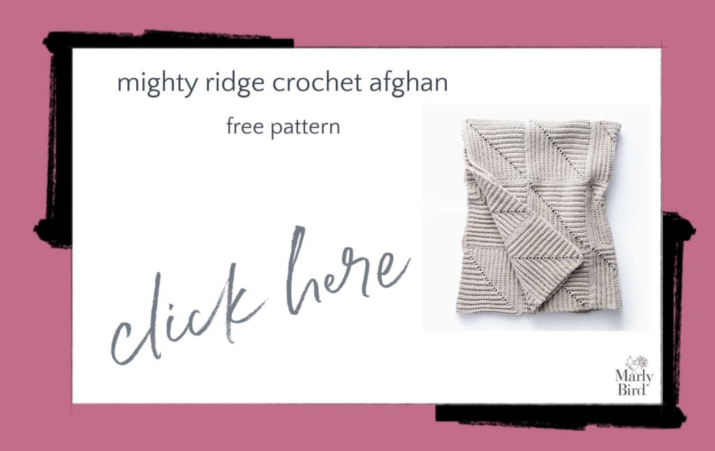 Mighty Ridge Crochet Afghan Free Crochet Pattern