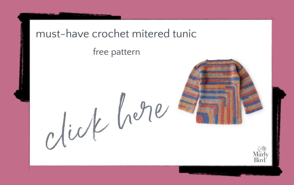 Must-Have Crochet Mitered Tunic Free Crochet Pattern